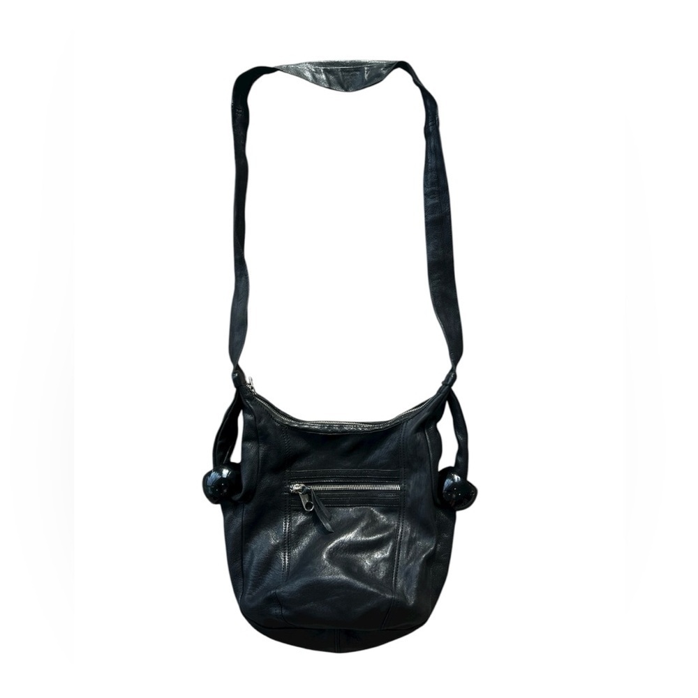 See By Chloe Vintage RARE Black Purse Hobo Handbag Crossbody Bag Lamb Leather